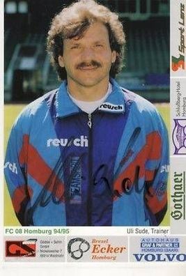 Uli Sude FC Homburg 1994-95 Autogrammkarte + A6905