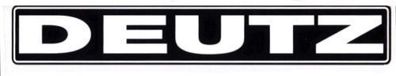 Deutz Aufkleber Kotflügel Baureihe D6007 Logo Emblem Sticker .