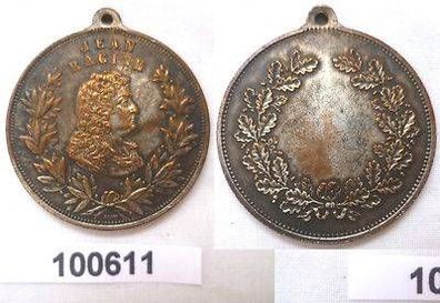 alte Bronze Medaille Jean Racine um 1900