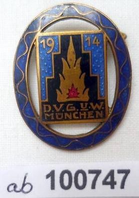 emailliertes Abzeichen München D.V.G.u.W. 1914