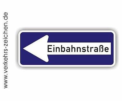 Verkehrszeichen VZ 222-10, Einbahnstraße, Original StVO, Straßenschild, 300x800 mm
