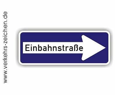 Verkehrszeichen VZ 222-20, Einbahnstraße, Original StVO, Straßenschild, 300x800 mm