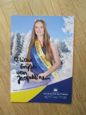 Eiskönigin Adendorf 2018-2020 Jacqueline Dittmers - handsigniertes Autogramm!!!