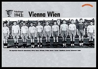 Vienna Wien DFB Pokalsieger 1943 Mannschaftskarte