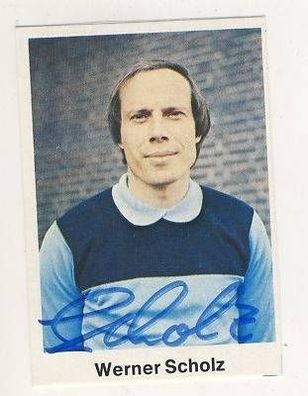 Werner Scholz VFL Bochum Bergmann SB 1976/77 Sign