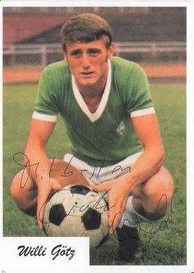 Willi Götz Werder Bremen 70er Jahre Autogrammkarte Original Signiert