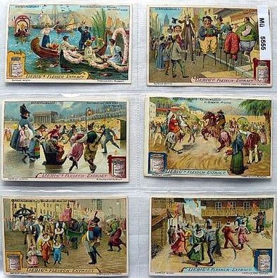 Liebigbilder Serie 773 Karnevalsbilder, komplett 1910 (8/101018)