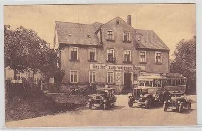 52854 Ak Gruß aus Claußnitz Gasthof "Zum weißen Roß" um 1920