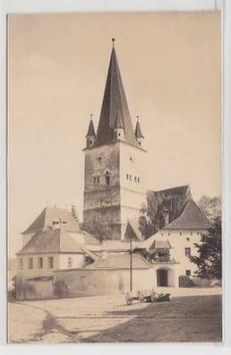 51027 Foto Ak Kirchenburg Heltau Siebenbürgen Rumänien um 1915