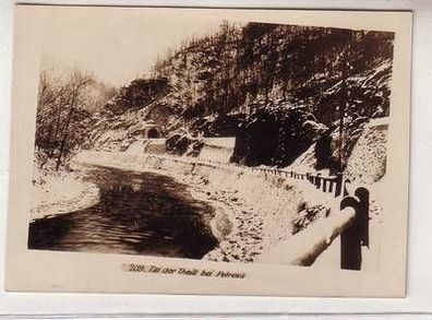 52429 Foto Tal der Theiß bei Petrowa in den Karpathen Winter 1. Weltkrieg