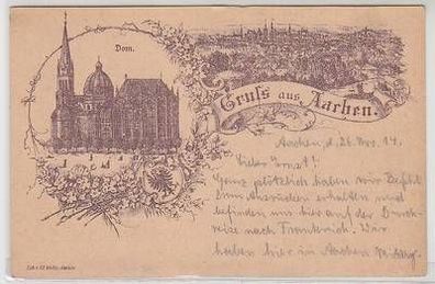 51761 Mehrbild Ak Gruß aus Aachen Dom und Totalansicht 1914