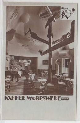 26018 Ak "Kaffee Worpswede" Erbauer Professor B. Hoetger um 1930