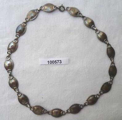 schöne versilberte Damen Halskette länge 43 cm um 1930
