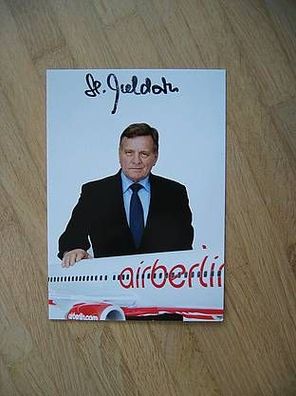 Industriemanager Deutsche Bahn Air Berlin Hartmut Mehdorn - handsigniertes Autogramm!