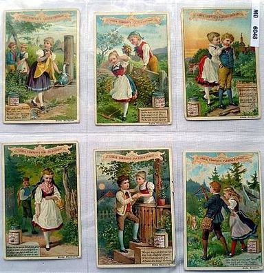 Liebigbilder Serie 286, Volkslieder II, komplett 1894 (7/100947)