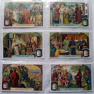 Liebigbilder Serie 897, Aus Dantes Leben, komplett 1914-17 (6/100406)