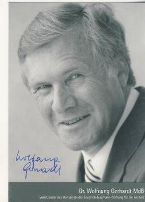 Wolfgang Gerhardt MdB AK Original Signiert + 4136