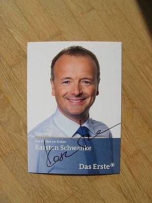 Das Erste Fernsehmoderator Karsten Schwanke - handsigniertes Autogramm!!!