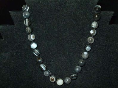 Onyx (8 mm) Perlenkette -Schmuck-Edelsteine-Heilsteine-Mineralien-
