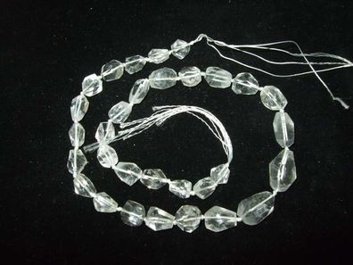 Hollandit in Bergkristall Kettenstrang -Schmuck-Edelsteine-Heilsteine-Mineralien