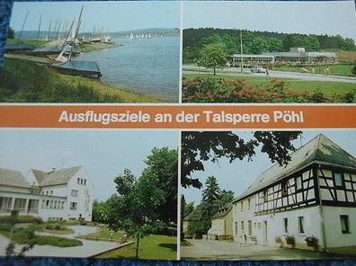 2816 / Ansichtskarte-Ausflugsziele an der Talsperre Pöhl