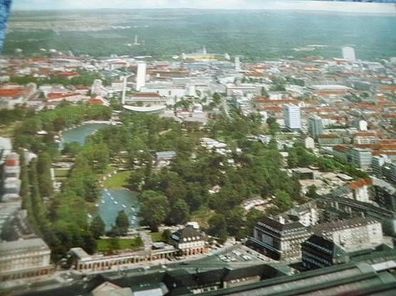 2853/ Ansichtskarte-Karlsruhe-Blick über Stadtgarten und Zoo