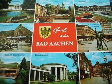 2860 / Ansichtskarte-Gruß aus Bad Aachen