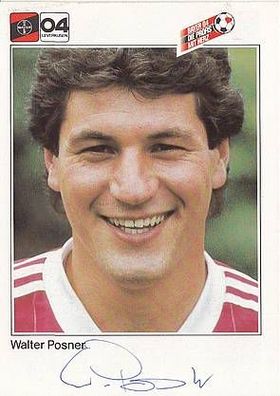 Walter Posner Bayer Leverkusen 1983-84 Autogrammkarte + A21813