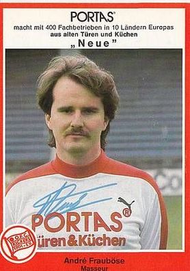 Andrea Frauböse Kickers Offenbach 1981-82 Autogrammkarte + A21959