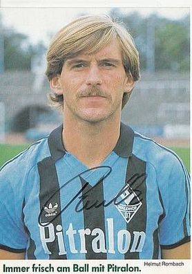 Helmut Rombach Waldhof Mannheim 1984-85 Autogrammkarte + A21979