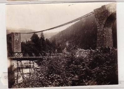 52753 Foto Zerstörte Brücke Karpathen in Rumänien 1. Weltkrieg um 1915