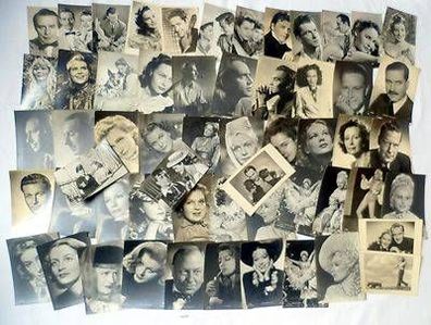 57 alte Ansichtskarten mit Schauspielern der UFA usw. um 1935 bis 1960