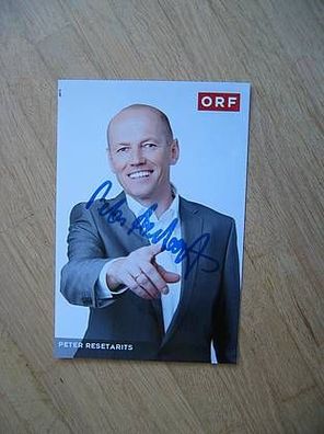 ORF Fernsehmoderator Peter Resetarits - handsigniertes Autogramm!!!