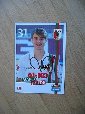 FC Augsburg Saison 11/12 Marco Thiede - handsigniertes Autogramm!!!