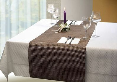 Schmalband Tischläufer Kunststoffgeflecht 45 x 150 cm Gastro Qualität gastlando