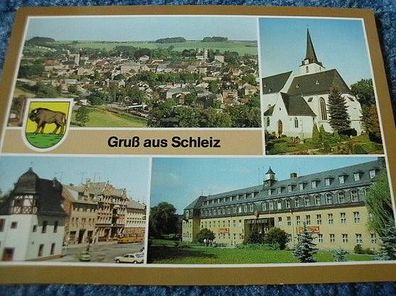 2882/ Ansichtskarte--Gruß aus Schleiz