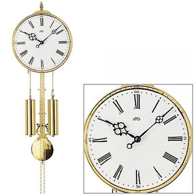AMS 348 Wanduhr mit Pendel, Messingfrontreif