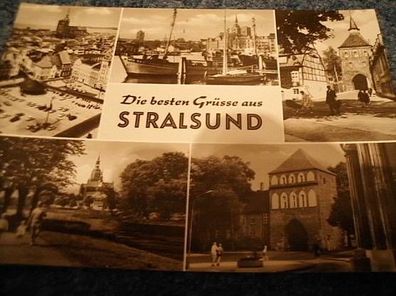 2903/ Ansichtskarte-Die besten Grüsse aus Stralsund