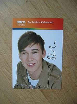 SWR Schwarzwaldserie Die Fallers Schauspieler Dominik Stricker - handsign. Autogramm!