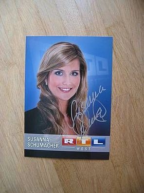 RTL Fernsehmoderatorin Susanna Schumacher - handsigniertes Autogramm!!!