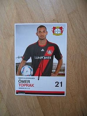 Bayer 04 Leverkusen Saison 11/12 Ömer Toprak - handsigniertes Autogramm!!!