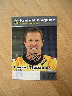 Eishockey Krefeld Pinguine Saison 11/12 Pascal Trepanier - handsigniertes Autogramm!!