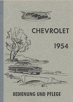 Bedienungsanleitung Chevrolet Modelle 1954, Auto, PKW, Oldtimer, Klassiker