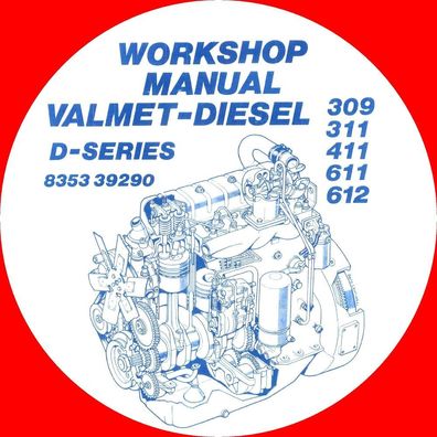 Worhshop Manuell Valmet Diesel Motoren Serie D 309 311 411 611 612