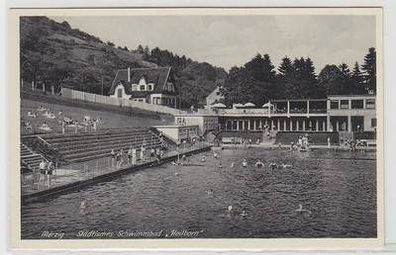 52443 Ak Merzig Städtisches Schwimmbad "Heilbronn" 1940