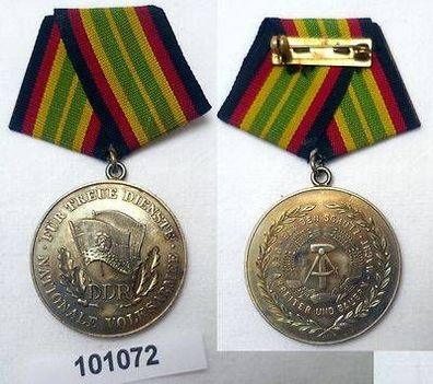 alte Medaille für treue Dienste Nationale Volksarmee in 900er Silber
