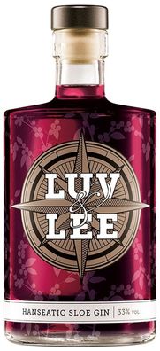 Luv & Lee Hanseatic Sloe Gin aus Hamburg 0,5l (33% Vol)