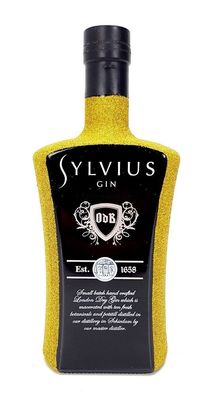 Sylvius Dutch Gin 0,7l 700ml (45% Vol) - Bling Bling Glitzer Glitzerflasche Fla