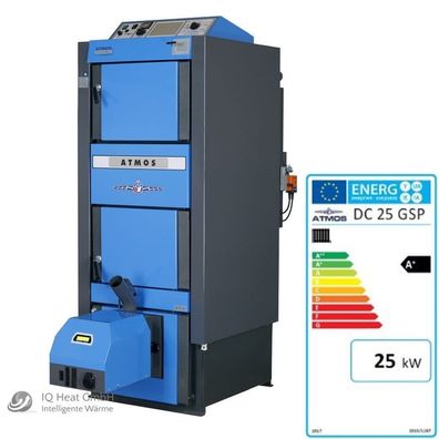 Atmos Kombikessel DC25GSP Pelletbrenner A25 Holzvergaser Pelletkessel Heizung