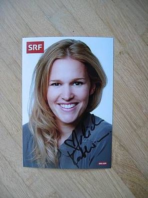 SF Fernsehmoderatorin Kathrin Hönegger - handsigniertes Autogramm!!!